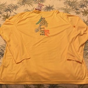 NWT Reel Life Sun Protection Ling Sleeve Top